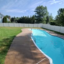 Pool deck cleaning